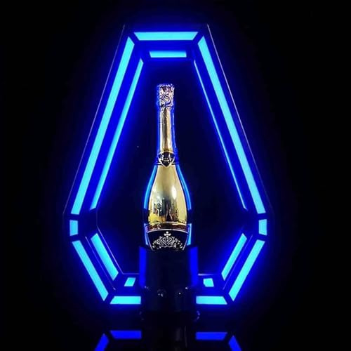 ylpddmm Présentateur De Bouteille De Champagne 7 Couleurs, Présentoir à Bouteilles d'alcool à LED, présentoir à Bouteilles de vin, PréSentoir à Bouteilles De Vin Lumineux