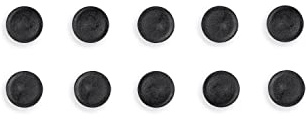 Bi-Office Magnete, 10 Stück, rund, Durchmesser 30 mm, Farbe: Schwarz, IM132609