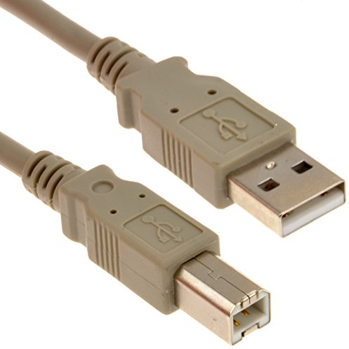 kenable USB 2.0 A to B Printer Cable Hi-Speed Certified Shielded Lead for Scanner Printer - 3m Beige