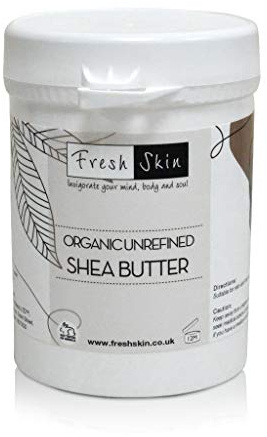 Freshskin Shea Butter 250g - Certified Organic & 100% Pure | Unrefined, cold pressed, raw & natural body butter. Deeply moisturising for dry skin, hair, DIY lip balms & lotions.