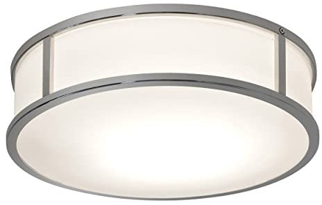 Astro Mashiko Round 300 Bathroom Ceiling Light - IP44 Rated - (Polished Chrome), E27/ES Lamp, Designed in Britain - 1121017-3 Years Guarantee