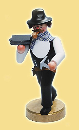 Rudolphs Schatzkiste Räuchermann Dachdecker Höhe= 22cm NEU Rauchen Rauchfigur Rauchmann Räucherfigur Räucherkerze Smoker Kerze Figur Mann Holz Seiffen Erzgebirge Holz Schnee Dekoration Weih