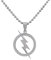 Hanessa Herren-Schmuck Edelstahl Blitz Halskette Silber Geschenk für den Freund/Mann Superhelden