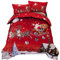 Copripiumini Babbo Natale, set di biancheria da letto Decorazione natalizia per interni, regali per Natale,King(220x240 cm)