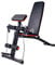HOMCOM Foldable Adjustable Weight Bench, Strength, Training Sit Up Ab Bench, Incline/Decline Home Gym Exercise for Full Body Workout, Red