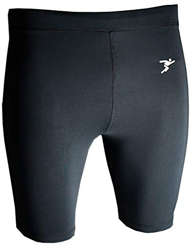 Precision Essential Mens Adult Compression Baselayer Shorts Black - S/32-34
