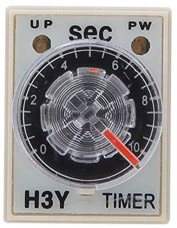 Relé de tiempo ajustable, H3Y-2 Temporizador eléctrico 0-10s Módulo de relé cronometrado de 8 pines para electrodomésticos(24VDC)