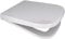 Euroshowers 87370 V20 ONE Square Shaped Soft Close Toilet Seat, White, 356mm x 434mm, Top & Bottom Fix