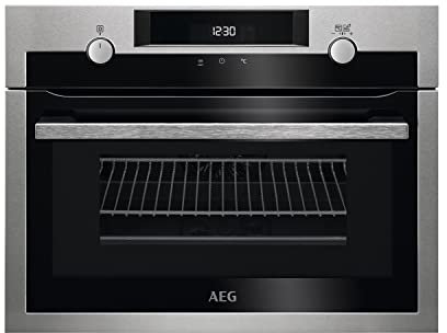 AEG CombiQuick Built-in Compact Microwave Oven - Stainless Steel