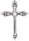 Ardour 24,1 cm Antik-Silber- und Schwarz-Wandkreuz für Heimdekoration. Dekorative Kreuze aus Metall. Kreuz für Wand der Kreuze, religiöse Heimdekoration