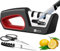 4-in-1 Knife Sharpener Professional - Diamond + Tungsten Steel + Ceramic Blades Tool for Chef's Knives and Scissors