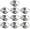 SEIWEI Lot de 10 moules à quiches en aluminium anti-adhésif pour muffins, cupcakes, pudding - Outils de cuisine pour tartes, quiches, tartes aux fruits, chocolat