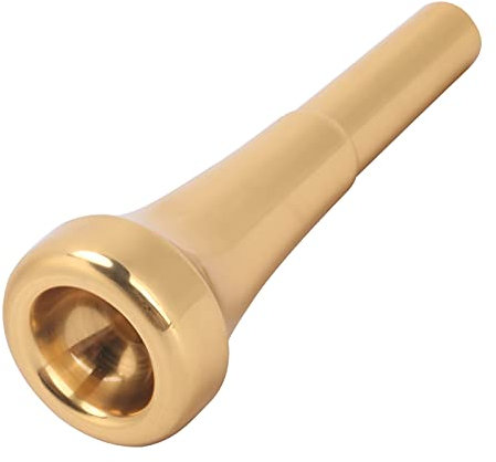 Walfront Goldenes Trompetenmundstück 7C 5C 3C Optionales Musikinstrumentenmundstück für Anfänger(3C)