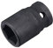 sourcing map 1/2 Drive by 17mm 6-Point Impact Socket, CR-V Steel 1.5 Length, Shallow Metric Sizes