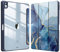 FINTIE Custodia per iPad Air 11 Pollici M3/M2 (2025/2024), iPad Air 5a/4a Gen 10,9 (2022/2020) con Portapenne - Sottile Leggero Trasparente Cover Posteriore con Bordo in TPU Morbido, Ocean Marble