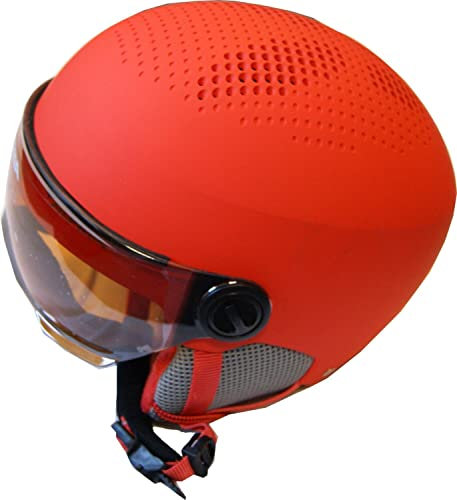 ALPINA Unisex Jugend Zupo Visor Q Lite Helmet, Pumpkin-orange matt (Multicolor), 51-55
