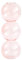 JUOPZKENN Vase à Fleurs Hydroponique, Vase à Fleurs en Verre, Vase à Trois Boules en Verre Transparent, Pots en Verre Transparent pour Plantes, pour Mariage, Fête, Bureau, Centre de Table(17cm Rose)