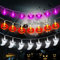 Halloween Lichterkette, 3 Stück 3.5M 20 LED Halloween Deko Lichterkette, 2 Modi Lichterkette Außen Halloween Deko Kürbis, Geister, Fledermaus Anhänger für Halloween Outdoor Indoor Deko Party Garten