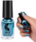Metal Nail Polish Mirror Nail Varnish,Quick Drying Metallic Effect Nail Art Polish, Blue Plating Metallic Nail Polish No UV Needed, Magic Mirror Gel Nail Polish For Chrome Nail (5-Blue)