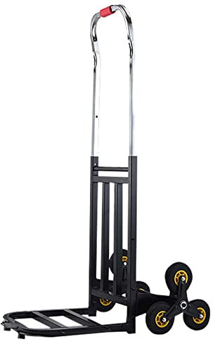 Treppensteigerwagen, Sackkarre, zusammenklappbarer Handwagen, Treppensteiger, 250 kg Kapazität, tragbare Räder, robuster Treppensteigerwagen