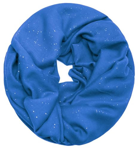 Gloop Damen edler einfarbiger Loop Schal Schlauchschal,Unifarben Tuch, leichter Schlauchschal 01122-01123-P