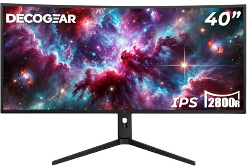 Deco Gear Monitor Nano IPS curvo ultra largo 40, 5120x2160 5K2K, 21:9, HDR10, AdaptiveSync, 100% sRGB, HDMI 2.0, DP, USB-C PD 90W