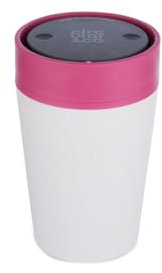 Circular & Co Insulated Reusable Coffee Cup - 8oz/227ml - Small Travel Mug - 100% Leakproof & Lockable - Push Top, One Hand Open, 360 Drinking Coffee Tumbler - Recyclable - BPA Free, Dishwasher Safe