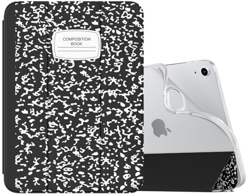 MoKo Case for New iPad (A16) 11th Generation 2025/ 10th Generation 2022, iPad 11 inch/ 10.9 Case with Soft TPU Translucent Frosted Back Cover, Auto Wake/Sleep, Support Touch ID,Notebook Black