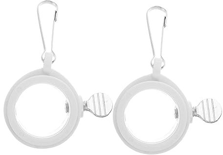BESPORTBLE 2pcs 360 Rotating Flag Flagpole Rings 360 Flag Pole Clips Flag Pole Kit Poles Flag Pole Rings Rotating Flag Pole Parts Flag Mounting Rings Flag Pole Swivel Rings White