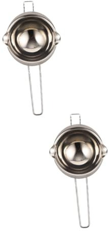 Zerodeko 2pièces Pot à Fondre Inoxydable Pour Chocolat Et Beurre Ustensile De Cuisine Pratique Pour Fondre Fromage Et Plus Échauffement Rapide Et Uniforme Pour Chefs Amateurs De Cuisine