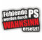 Folien-Zentrum - 2x Fehlende PS 11 x 7 cm - hochwertiger Aufkleber - OEM & JDM Auto Sticker - Lustige Aufkleber für Auto - Stickerbomb - Made in Germany (2)