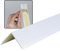 Dalsys 150cm Profilé d'angle autocollant en PVC 30mm x 30mm blanc, protection élevée