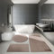 TT Home Badezimmer Teppich Hochflor Badematte Modern Weich In Versch. Farben u. Größen, Größe:Ø 80 cm Rund, Farbe:Braun