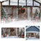 Allbestop Garagentor Deko Weihnachten,Weihnachten Banner Zaun Dekoration Weihnachten Winter Große Tür Abdeckung Dekoration Indoor Outdoor Garagentor Abdeckung