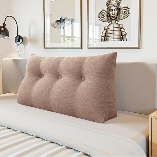 LELEFIDO Cuscino da Lettura – Cuscino da Lettura per Letto e Divano, Supporto Schiena, Federa Rimovibile, Cuscino a Cuneo per Comfort e Sostegno Ottimali