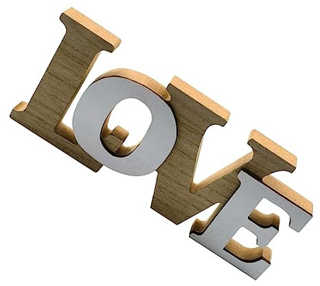 GOOHOCHY Letras Decorativas Love Adornos De Madera para San Valentín Adecuado para Bodas