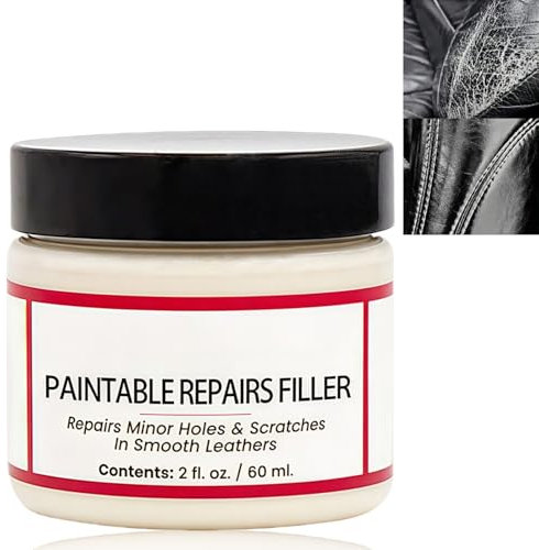 60ml Leather Filler for Filling or Repairing Holes,Leather Filling Paste for Leather Car Seats,Leather Repair Filler,Car Leather Filler Repair Cream,Leather Cream for Sofas,Leather Restoration Cream