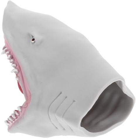 Garneck Grauer Hai Handpuppe Simulation Tierspielzeug Rollenspiel Handpuppen Geschichtenerzählen Handpuppen Partybedarf Dekorative Handpuppe Puppen Lernspielzeug Tier Handpuppe TPR