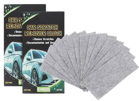 Nano Sparkle Tuch Auto Kratzer Entferner, Original Kratzerentferner Tücher Aus Mikrofaser 12 Stück Für Lack, Spiegel, Fenster