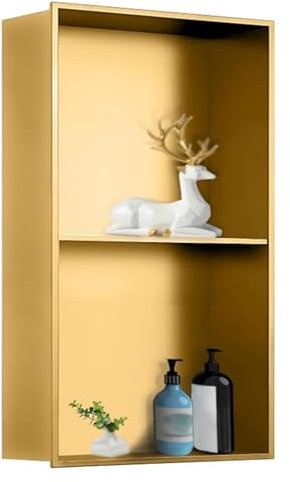 Duschregal für Badezimmer, 70,1 x 27,9 x 12,4 cm, ideal für Shampoo, Seife, Toilettenartikel, Nassraumdekoration, einfarbig