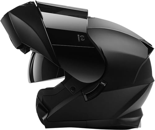 Caimcie Modularer Motorradhelm mit beschlagfreien Klappvisieren, Motorradhelm mit Doppelvisier für optimalen Aufprallschutz, ECE/DOT-geprüfter Rollerhelm für Damen und Herren I,M-57-58cm