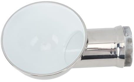 MasYosh 3in Marine Cowl Vent, Stainless Steel Round Cowl Ventilator with White Paint, for Boats Ships Yachts Commercial Passenger Ships