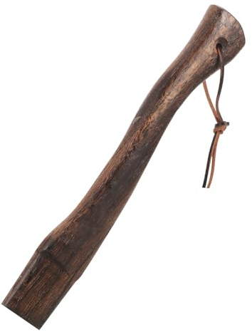 Hemobllo Axtstiel Ersatzteil Gebogener Hickory Holzstiel für Beil Gartenarbeit mit Glatter Oberfläche und Sicherem Griff