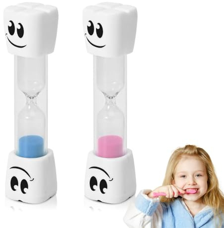 sabliers Minutes pour brossage des Dents Enfants, sablier éducatif pour Apprentissage du Temps, Jeux, Lecture et routines Quotidiennes (2)