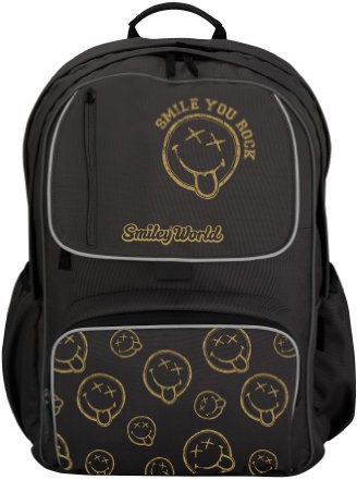 Herlitz 11281391 - Schulrucksack, be.bag cube, Golden Rock