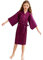 CuteOn Bambini bambini Raso Seta Kimono Accappatoio Vestaglia Accappatoio Indumenti da notte per terme Nozze Compleanno Vestito da festa Viola scuro Dimensione 8 - (Altezza 100-115cm)