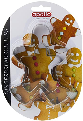 APOLLO Biscuit Cutter Gingerbread Set, Multi-Colour, 24x15x2.5