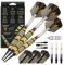 Viper Wizard Soft Tip Darts Dartpfeile mit weicher Spitze, blau/schwarz, 18-Grams