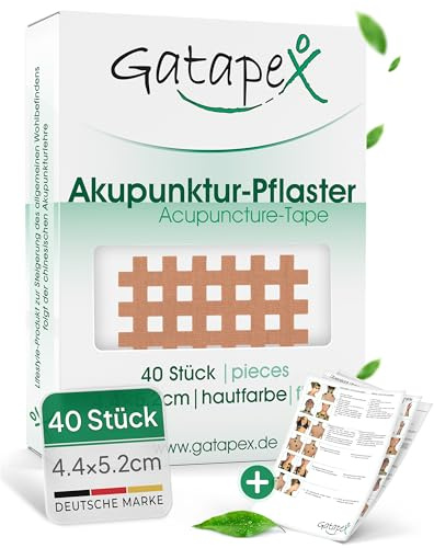 Gatapex Akupunktur-Pflaster (Größe L) 4,4 x 5,2cm Haut 40 Stück