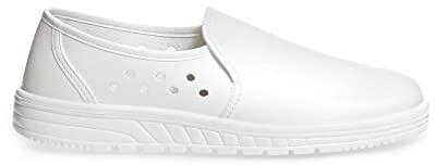 ABEBA 2370 AIR CUSHION Loafer, O1, SRA, Weiß, Größe 38